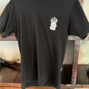 Undefeated Black Tee with Crown Emblem